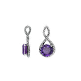 AP-8104-AM Sterling Silver Pendant With Amethyst Q.